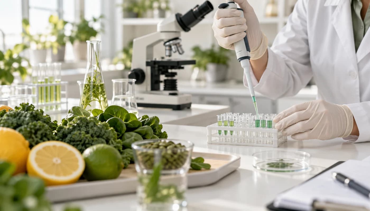 Nutrition research in a laboratory